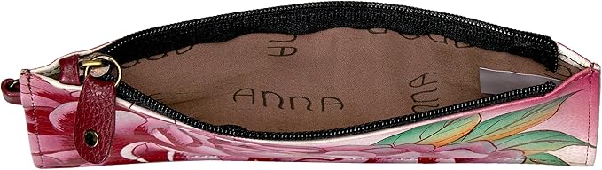 Anna by Anuschka Women's Hand Painted Genuine Leather Organizer Wallet | Hand Painted