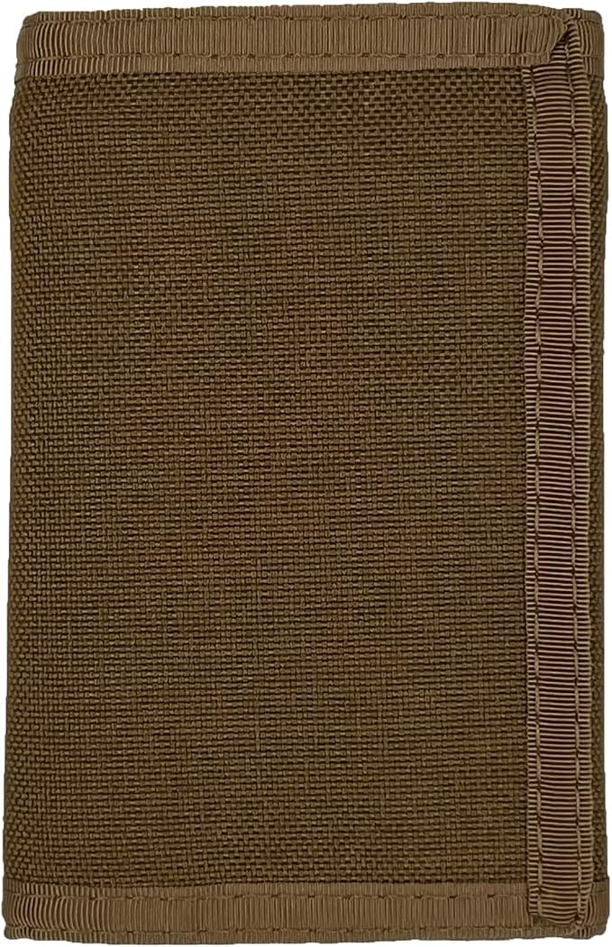 Sprocket Nylon Trifold Wallet with Coin Pocket & ID Window (Coyote Brown)