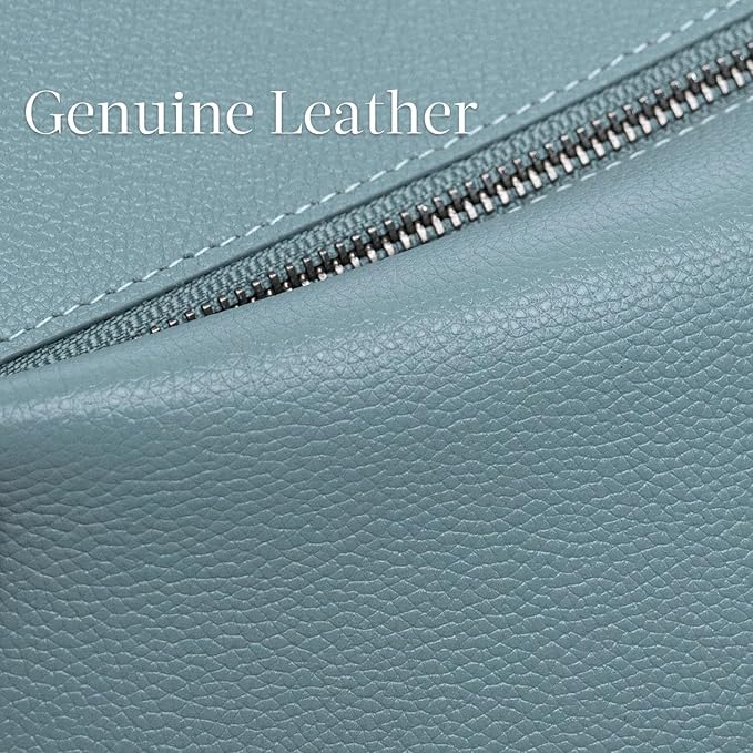 Bveyzi Ultra Slim Thin Leather RFID Blocking Credit Card Holder Bifold Clutch Wallets for Women