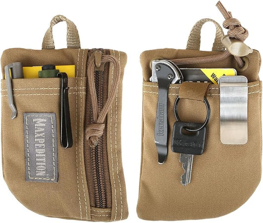 MAXPEDITION Platy Pocket Organizer, Durable EDC Tool Pouch for Men, Neck Wallet with Paracord Lanyard, Holds Flashlight, Multitool, Pen, Notebook