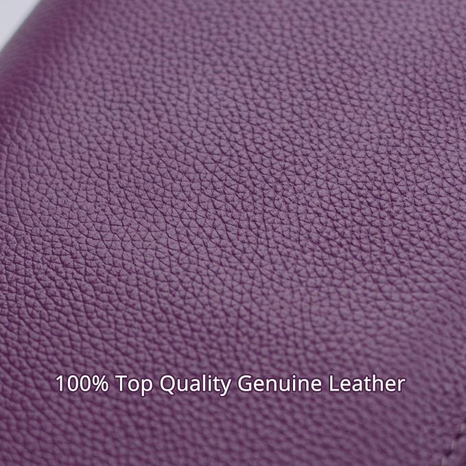 Bveyzi Women RFID Blocking Wallet Leather Zip Around Phone Clutch Large Capacity Ladies Travel Purse Wristlet | RFID Blocking, Zip Around, Large Capacity