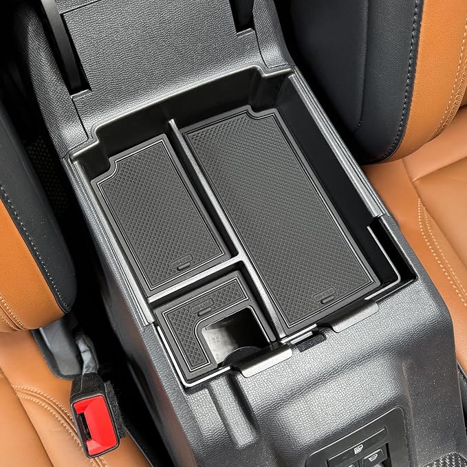Center Console Organizer Tray Compatible with 2026 2025 Ford Bronco 4-Door, Armrest Storage Box Insert Interior Accessories