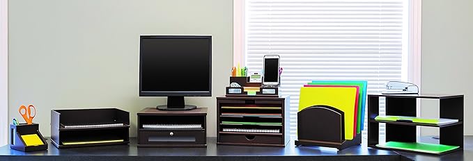 Victor Monitor Riser, B1175 (Mocha Brown)