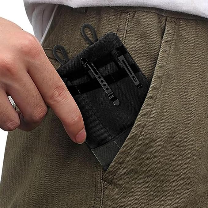 EDC Storage Pouch, Anti-Lost Outdoor Tactical EDC Kit Multi-Function EDC Tool Pouch