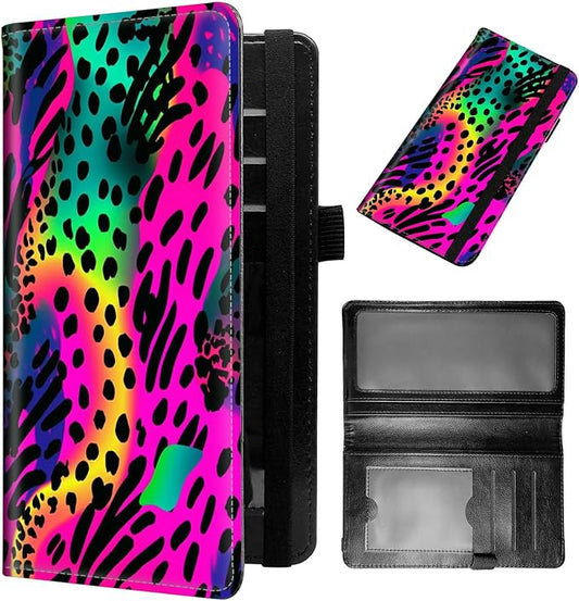 Checkbook Cover for Women & Men PU Leather Checkbook Covers for Personal Checkbook Slim Check Book Credit Card Holder Holder Wallet with RFID Blocking for Duplicate Checks,Leopard Print