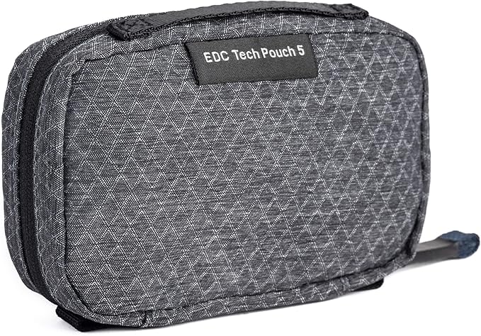 Think Tank Tech Accessory Pouch, Grey, Nylon, 9x9x6.25 inches, 6 Pockets, Zipper Closure
