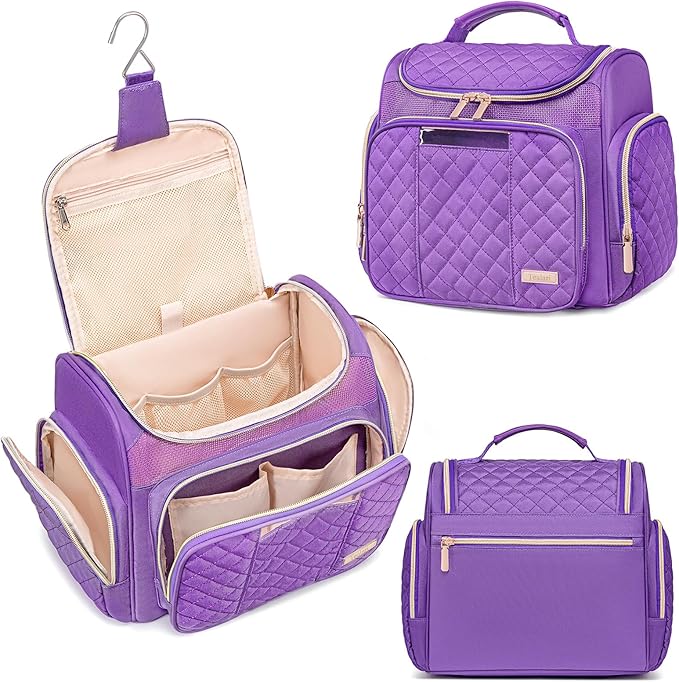 Tealari Large Toiletry Bag for Women Men,Bathroom Bag,Water Resistant Shower Bag,Makeup Bag,Portable Shower Caddy for College Dorm,Hanging Travel Toiletry Bag with Transparent Waterproof Phone Pocket