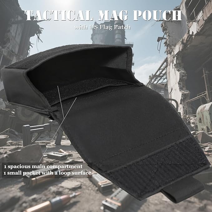 Mini Heavy Duty Tactical Belt Pouch for Men - Small Molle Pouch,Tactical Admin Pouch Compact EDC Utility Gadget Gear Pouches for Traveling, Hiking