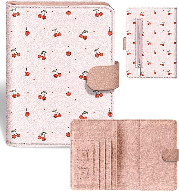 Slohif Passport Wallet Holder Cover for Travel - Women Men RFID Blocking Passport Book Protector for Boarding Pass Cards