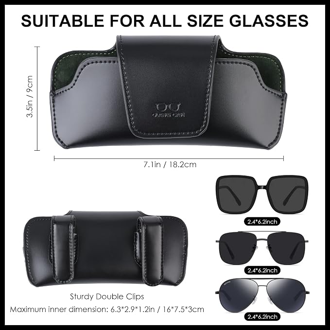 Sunglass Holder for Car Visor Glasses Case Non-Slip Clip Universal for Sunglasses Eyeglasses Car Interior Accessory