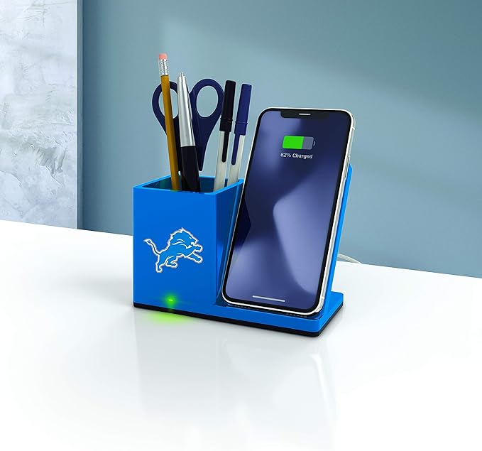 SOAR NFL Unisex Wireless Charging Stand and Desktop Organizer
