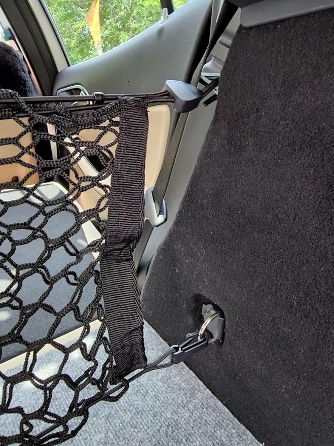 Rear Trunk Organizer Cargo Net for Mercedes-Benz GLA-Class 2014-2025 – Envelope Style Cargo Net for SUV – Premium Mesh Elastic Car Trunk Organizer – Compatible with GLA