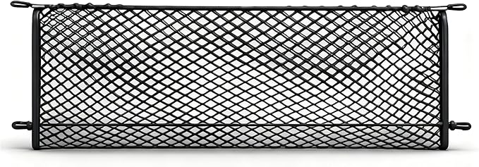 Car Rear Cargo Net, Adjustable Elastic Storage Organizer Net, Trunk Cargo Storage Net Compatible with 2015 2016 2017 2018 2019 2020 2021 2022 2023 2024 2025 2026 Chevy Tahoe Suburban Gmc Yukon