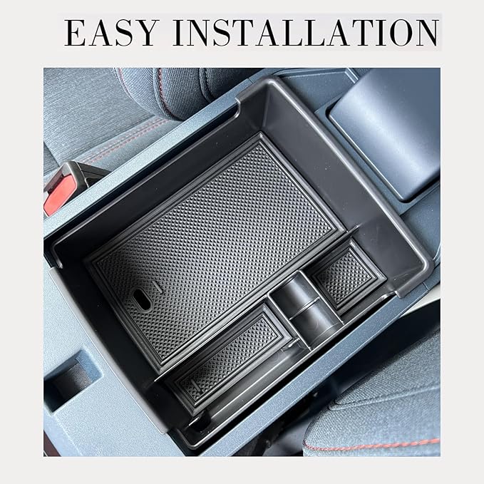 For Ford Maverick 2022 2023 2024 2025 Interior Accessories Center Consoles Tray Organizer Car Armrest Storage Box Insert Container ABS Holder Cover (For 2022-2025 Maverick)