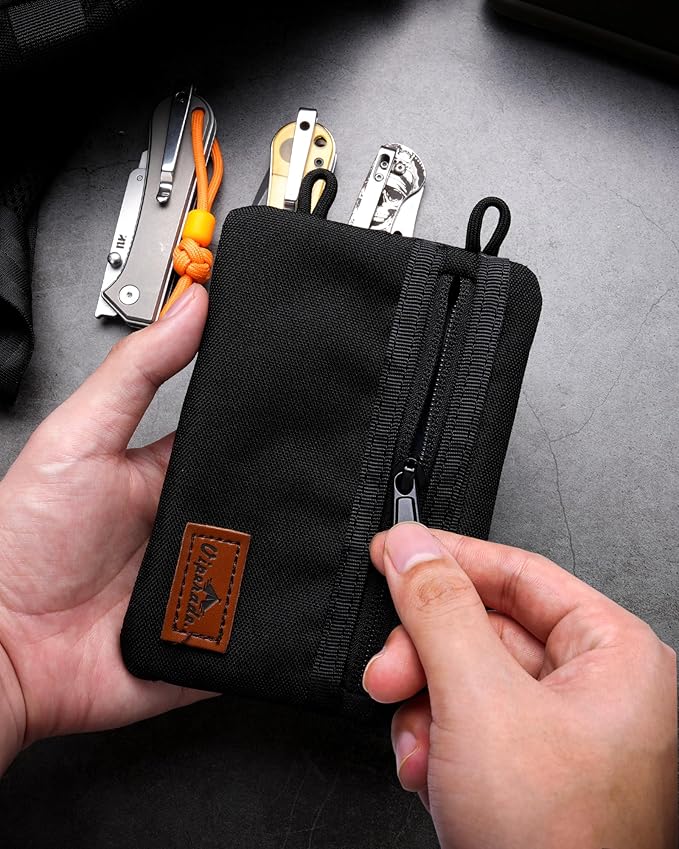 VIPERADE VE1 Pocket Organizer, EDC Pouch for Men, EDC Organizer Storage EDC Gears, Multitool Pocket Pouch Hold Your Flashlight/Pocket Knife, Pen, Notebook