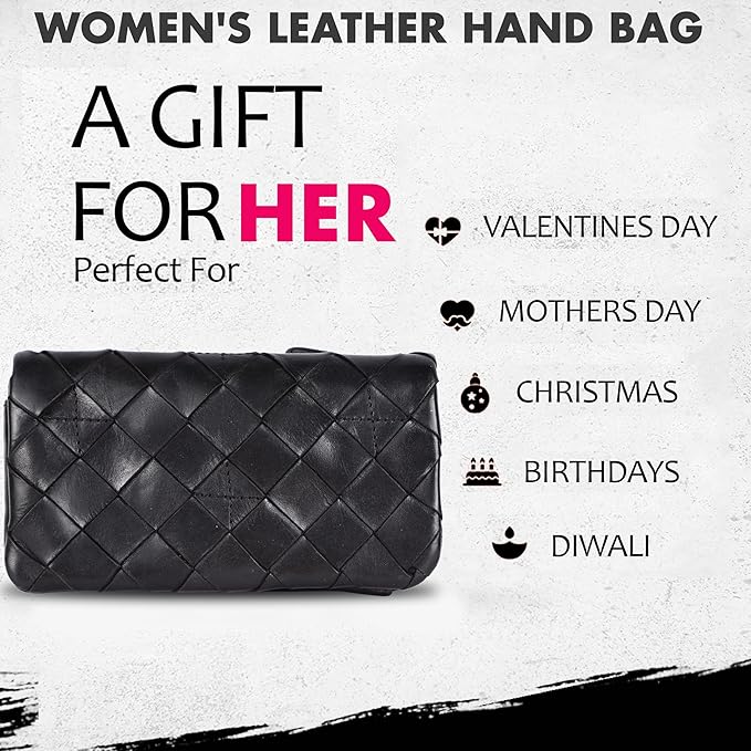 Genuine Leather Wallets for Women, Small Wallet for Ladies Zipper Coin Purse Credit Card Holder with Strap (VL-167-BLACK)