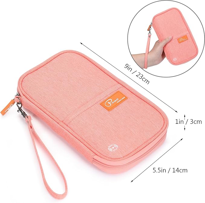 VanFn RFID Travel Passport Wallet, Family Passport Holder, Trip Document Organizer P.Travel Series