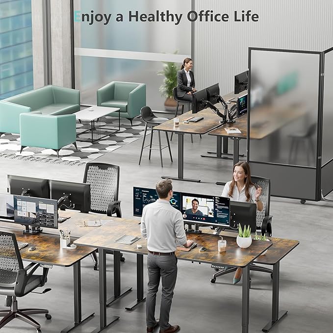 Dual Motor Standing Desk Frame, Height Adjustable Electric Desk Frame (27.5"??6.5"), 160 lbs Capacity, Quiet Sit Stand Desk with Memory Controller, Home Office Desk Frame White