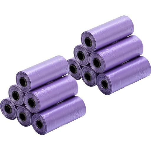 Ginsco 0.8 Gallons Disposable Trash Bags for Mini Car Trash Can, Portable Small Car Garbage Bags, Cars Accessories, Mini Trash Bags, Plastic Trash Bag for Cars/Home/Office (12 Rolls/180 Counts) Purple