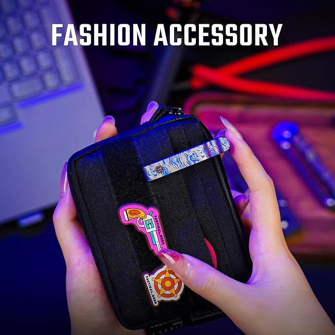 KeyUnity KM00 Titanium Belt Loop Keychain Clip Double Side Quick Release Key Holder with Detachable Key Ring