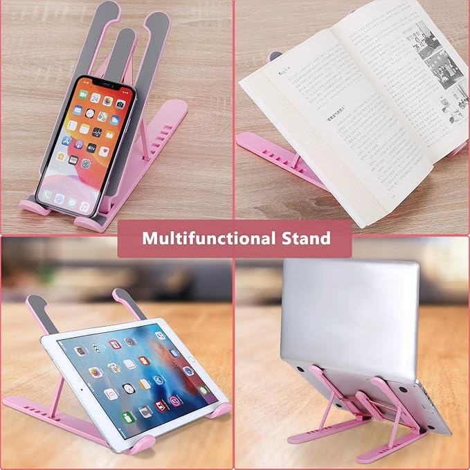 Portable Laptop Stand, Adjustable Laptop Holder Riser Computer Stand for Desk Notebook Stand Mount