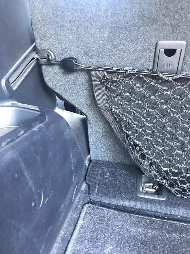 Rear Trunk Seats Organizer Cargo Net for Honda HR-V 2016-2026 – Envelope Style Cargo Net for SUV –Premium Mesh Elastic Car Trunk Organizer Vehicle Carrier Storage– Compatible with HR-V