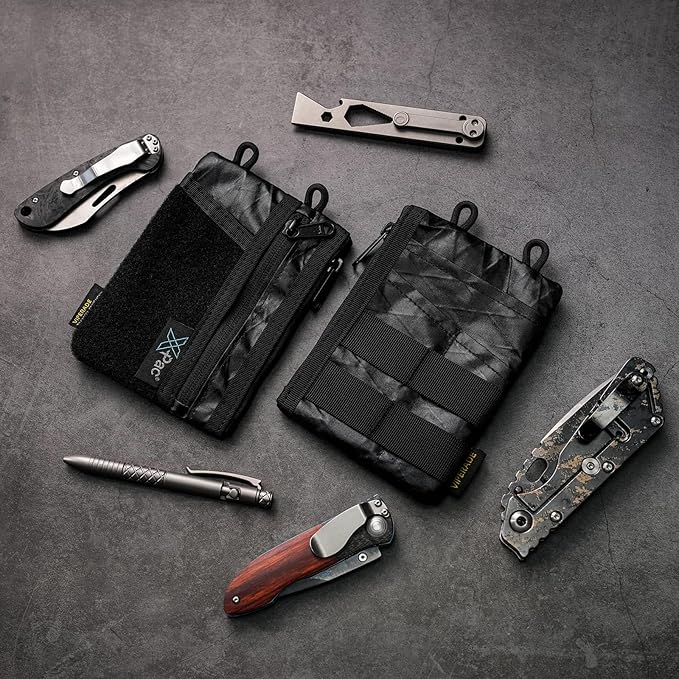 VIPERADE VE18 EDC Pouch, Pocket Organizer for Men, EDC Pocket Organizer, 3 Slots with 2 Zipper Pockets, Multitool Pouch
