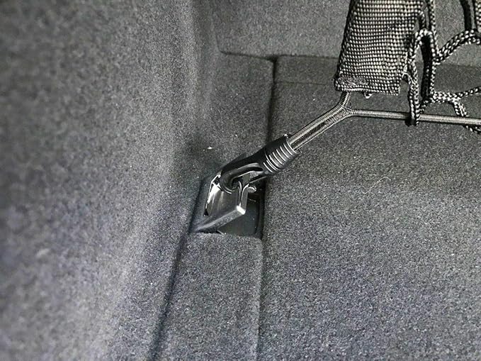 Rear Seats Trunk Organizer Cargo Net for Audi Q8 SQ8 2019-2025 – Envelope Style Cargo Net for SUV – Premium Mesh Car Trunk Organizer Vehicle Carrier Storage – Compatible with Audi Q8