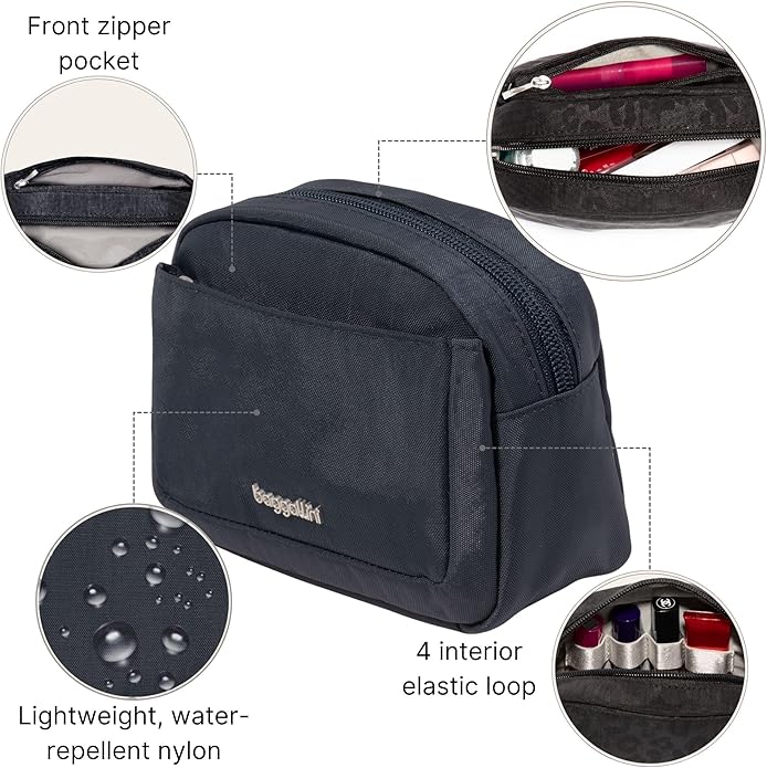 Baggallini Women's Pocket Cosmetic - Lightweight Bag - Travel Essentials Makeup Organizer