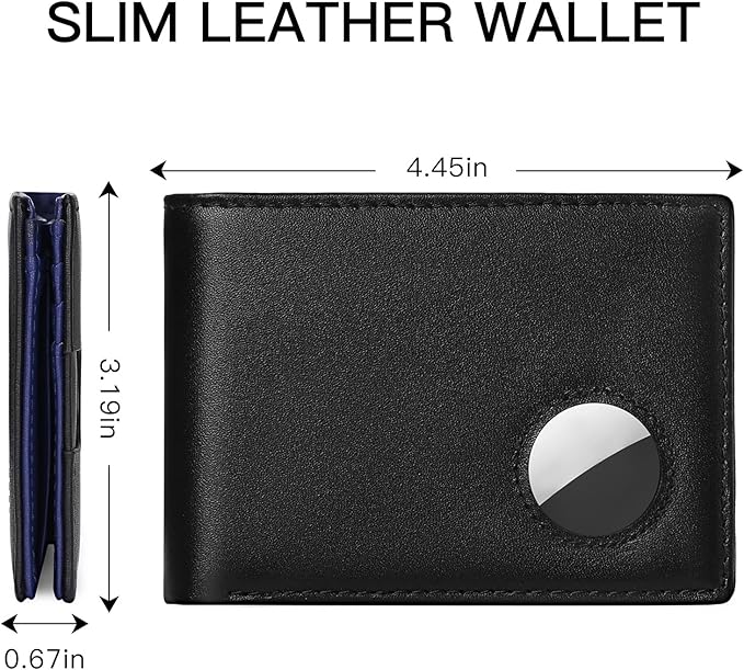 SENDEFN Genuine Leather Bifold Wallets for Men with RFID Blocking