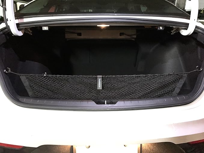 Envelope Style Automotive Elastic Trunk Mesh Cargo Net for Kia K5 LX LXS GT-Line EX 2021-2025 - Premium Trunk Organizer and Storage - Luggage Net for Sedan - Best Car Organizer for Kia K5