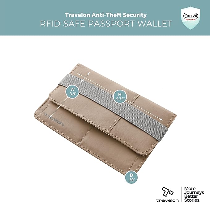 Travelon RFID Blocking Flap Passport Holder