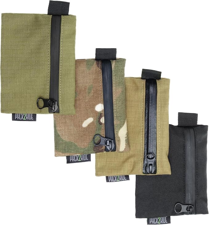 PACK2RIDE Karman Zipper Pouch - Lightweight, Flexible, Water and Abrasion Resistant Compact Zip Pouch Wallet for Women & Men, Multi-Purpose Holder for Cards, Cash, and Essentials