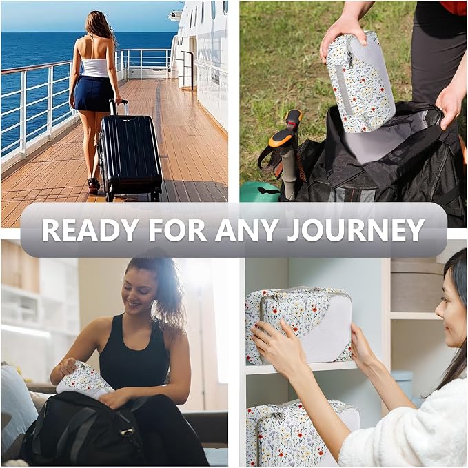 8 Set Packing Cubes for Travel, Gifts for Women Mom,Anti-Tearing Suitcase Organizer,OlarHike Vacation Essentials & Accessories for Cruise Ship