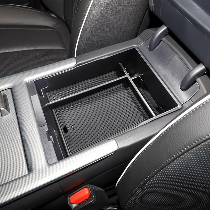 TACORBO Center Console Organizer Compatible with Hyundai Palisade 2023 2024 2025 Accessories, Armrest Insert Tray, ABS Black Glove Box Secondary Storage(No Fit Palisade 2020-22), Black