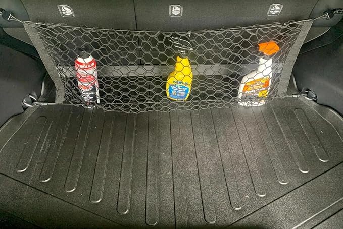 Rear Trunk Organizer Cargo Net for Nissan Rogue 2021-2026 – Envelope Style Cargo Net for SUV – Premium Mesh Elastic Car Trunk Organizer Vehicle Carrier Storage – Compatible with Rogue