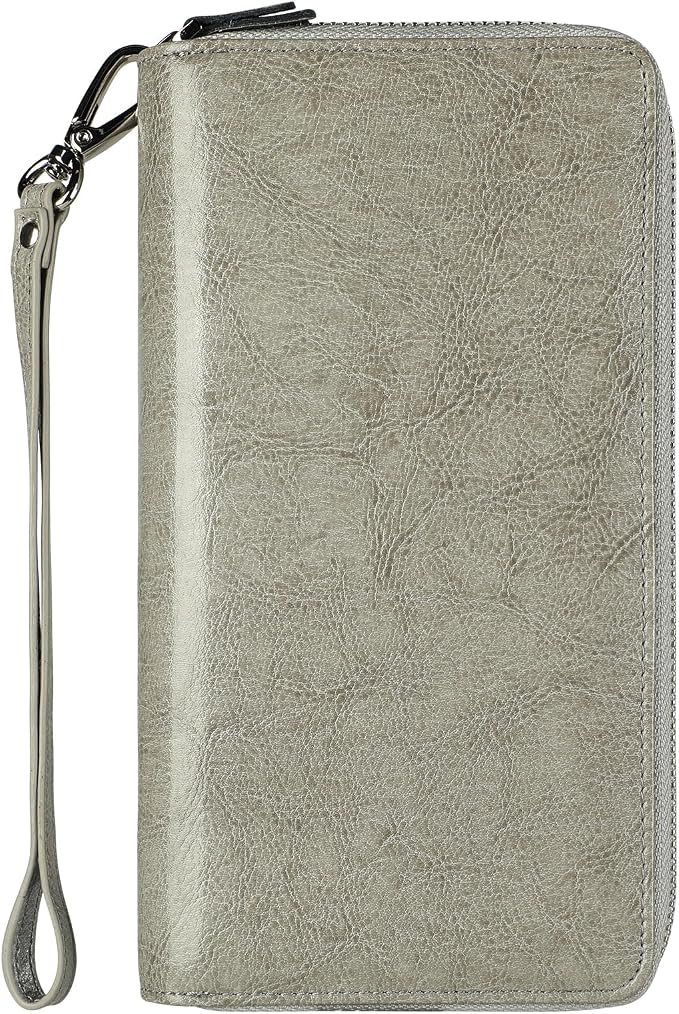 Lavemi Small Compact Women Wallet RFID Blocking Genuine Leather Bifold Purse with ID Windows