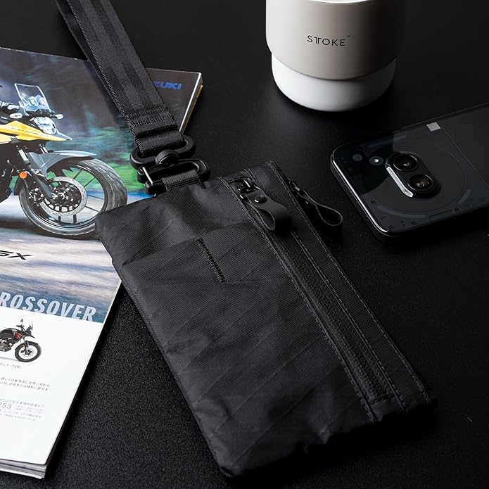 ALPAKA Zip Clutch, Zipper Wallet and EDC Carrier - RFID Blocking Material Passport Wallet- 3 External Slots for EDC Gear