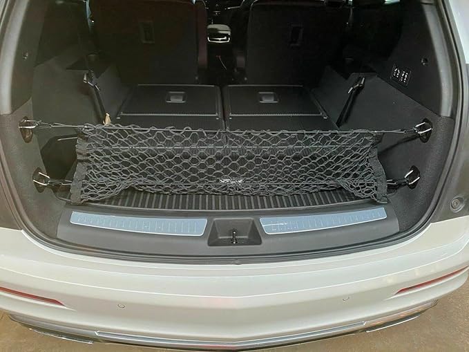 Rear Trunk Organizer Cargo Net for Cadillac XT6 2020–2025 – Envelope Style Cargo Net for SUV–Premium Mesh Elastic Car Trunk Organizer Vehicle Carrier Storage–Compatible with Caddy XT6