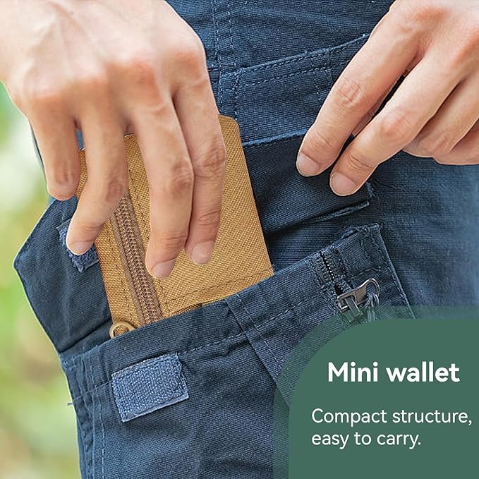 HERCHR Mini Size EDC Utility Pouch Bags First Aid Pouch Organizer Storage Pouch Waist Pack with Carabiner