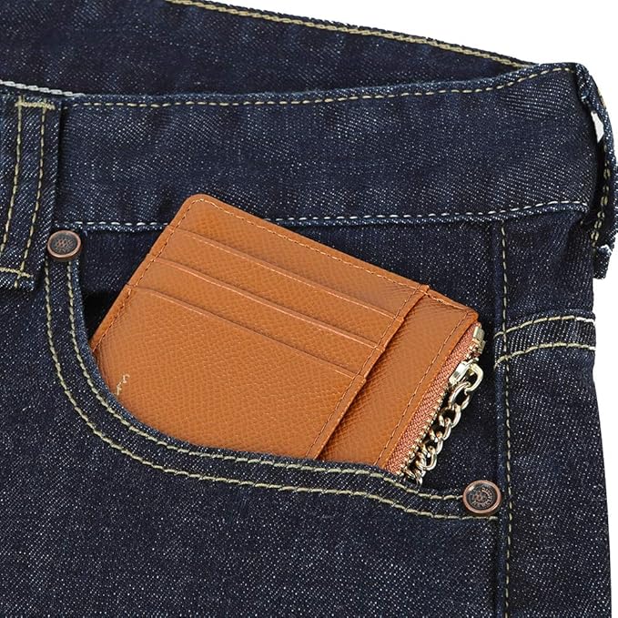 Women's 8 Cards Slim Minimalist Card Holder Coin Changes Purse Keychain Front Pocket Wallet | 8 Cards, Slim, Minimalist, Coin Changes, Purse, Keychain