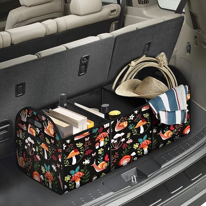 Mushroom Collapsible Trunk Organizer Automotive Storage Car Multicompartment Large Capacity