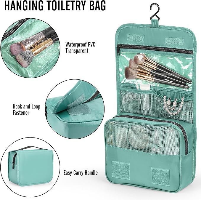 Veken 8 Set Packing Cubes for Travel Essentials, Suitcase Organizer Bags in 4 Sizes, Carry-On Luggage Accessories with Laundry Bag, Airplane Must Have, Gifts for Women Men