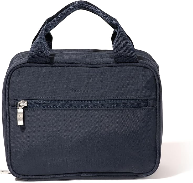 Baggallini Hanging Travel Toiletry Kit - Lightweight 6x10 Inch Makeup Bag