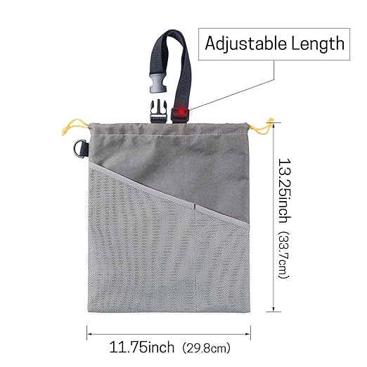 GNEGNI 2PCS Car Garbage Can, Hanging Car Trash Bag with Waterproof Leakproof Lining