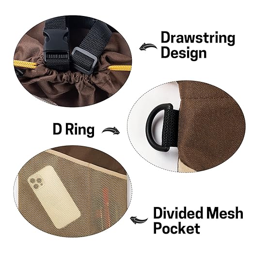 GNEGNI 2PCS Car Garbage Can, Hanging Car Trash Bag with Waterproof Leakproof Lining