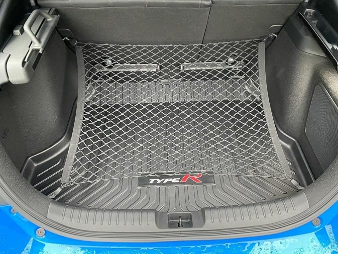 Rear Trunk Organizer Cargo Net for Honda Civic 2017-2023 - Floor Style Cargo Net for Hatchback-Premium Mesh Elastic Car Trunk Organizer Vehicle Carrier Storage - Compatible with Civic