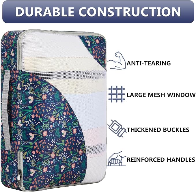8 Set Packing Cubes for Travel, Gifts for Women Mom,Anti-Tearing Suitcase Organizer,OlarHike Vacation Essentials & Accessories for Cruise Ship