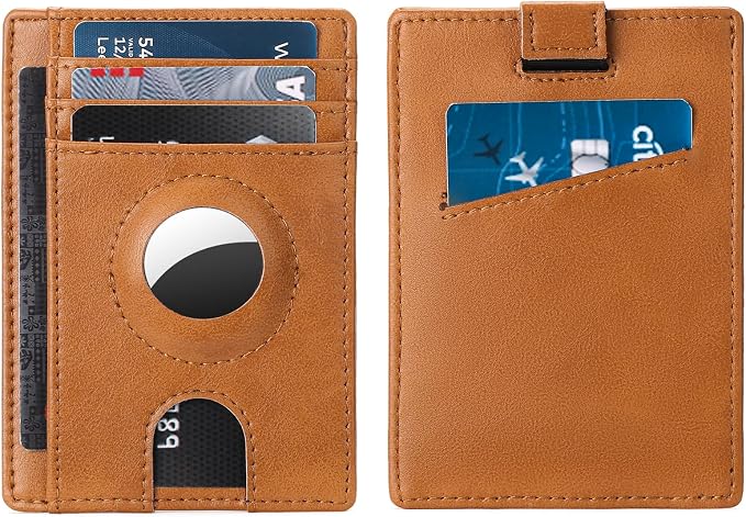 FALAN MULE Slim Wallet Men RFID blocking Leather Stylish Minimalist Front Pocket Wallets for Men