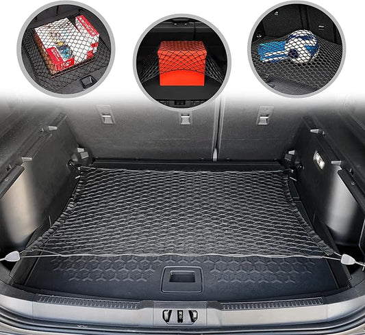 Floor Style Automotive Elastic Trunk Mesh Cargo Net for Ford Bronco Sport 2021-2025 - Premium Trunk Organizers and Storage - Luggage Net for SUV - Best Car Organizer for Ford Bronco Sport